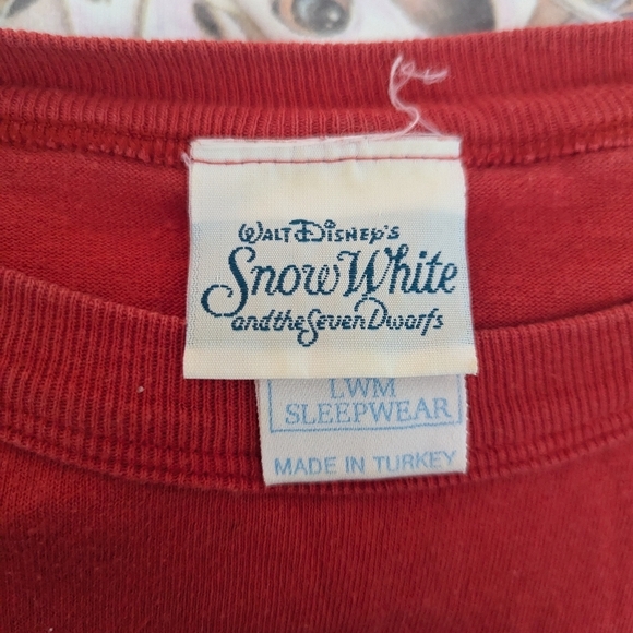 Vintage Walt Disney Snow White & The Seven Dwarves Happy Dwarf Sleep Shirt OS - Picture 6 of 7